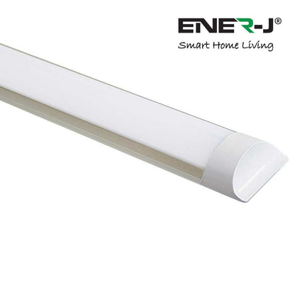 Pack of 2 LED Prismatic Batten Fitting Lights, 18W, 60cms, 4000K Daylight for Ceiling of Home & Office, Workshop & Garage Lighting