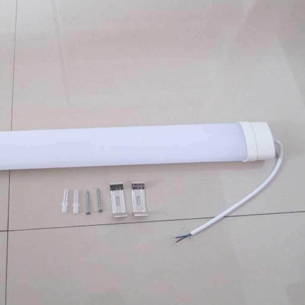 Pack of 2 36W LED Triproof Batten Tube Lights, 120cms, 6000K, IP65 Waterproof, No UV and IR Radiation, Super Bright Tube Light for Kitchen, Living Room, Bathroom, Office, etc.