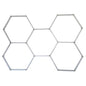 Ener-J 160W Hexagon LED Garage Ceiling Light, 5 Hexagon Design, CCT Switchable 3000K–6500K, Modular Showroom Lighting