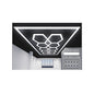 Ener-J 632W Designer LED Ceiling Light with Frame, 10 Hexagon Grid with Border, Commercial Interior Lighting