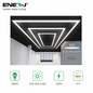 Ener-J 536W Designer LED Ceiling Light with Double Inner Frame & Border, CCT Switchable 3000K–6500K, Modular Lighting