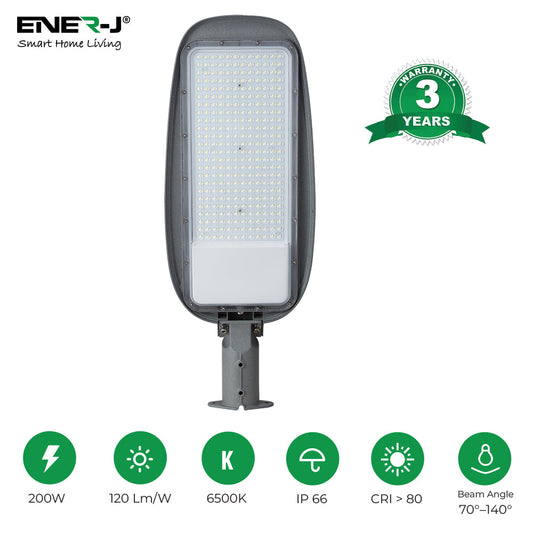 200W High-Lumen LED Streetlights with Adjustable Arm, 3yrs warranty 120Lm/W