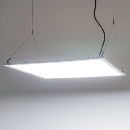 LED Panel Light Suspension Systems Kit with 4 Cables & 4 L-Brackets, Suspension Ceiling Light, Hanging Wire Light Suspension Cables Kit, for Ceiling LED Panel Light