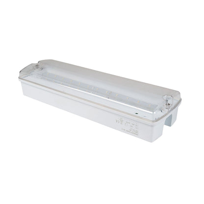 3W LED Emergency Bulkhead Fitting Maintained or Non-Maintained Exit Sign Light IP65 Waterproof