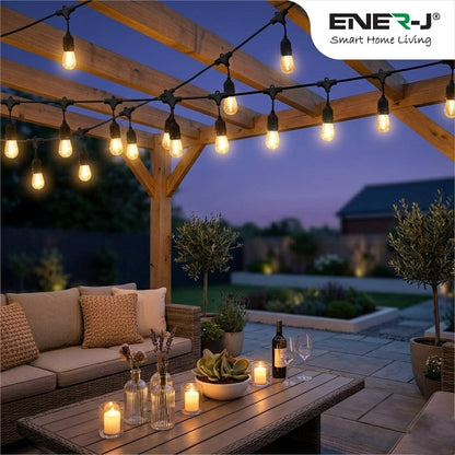 LED String Lights 10.2m 2W S14 10Pcs LED Edison Filament Bulbs E27 Sockets Perfect for Party, Wedding, Anniversaries, Celebrations