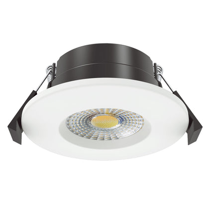 Colour Switching Fire Rated LED Downlight 70mm Cut-Out 7W (60W Equivalent) 3000K-4000K-6000K 770lm Dimmable 60 Deg Beam Angle. With Easy Loop in Loop Out Terminals - Pack of 2