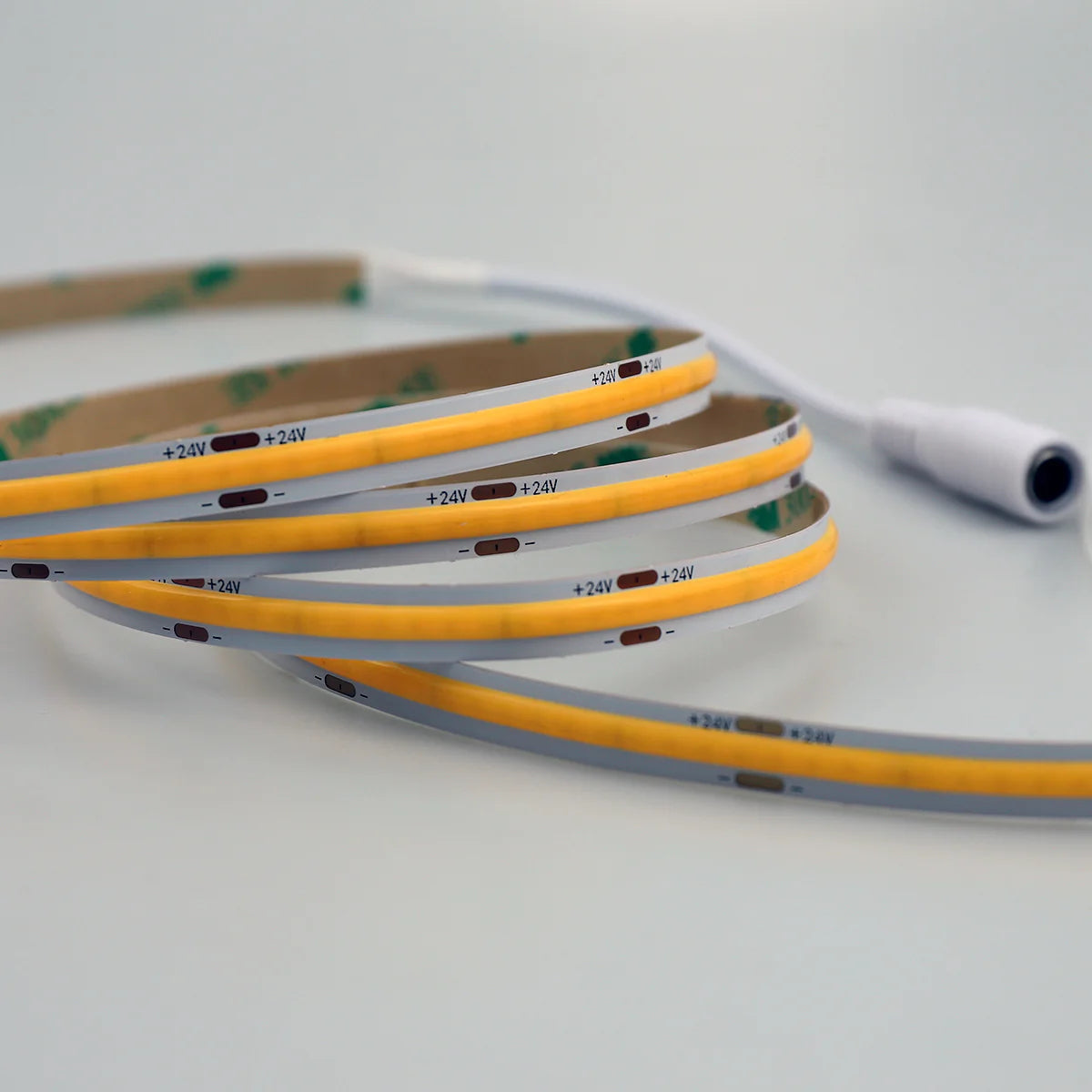 24V COB LED Strip Lights with 480 LEDs/M, 10W/M, 800lm/M, CRI 90-92, Green Colour