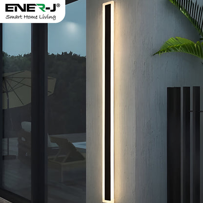 Ener-J 100cm Modern Outdoor LED Wall Light – 18W Warm White – IP65