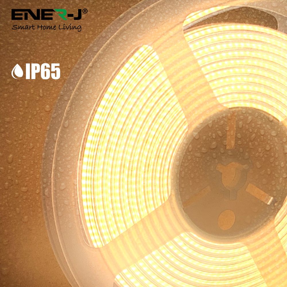 24V COB LED Strip Lights with 480 LEDs/M, 10W/M, 1020lm/M, CRI 90-92, 30m Roll, 4000K, IP20