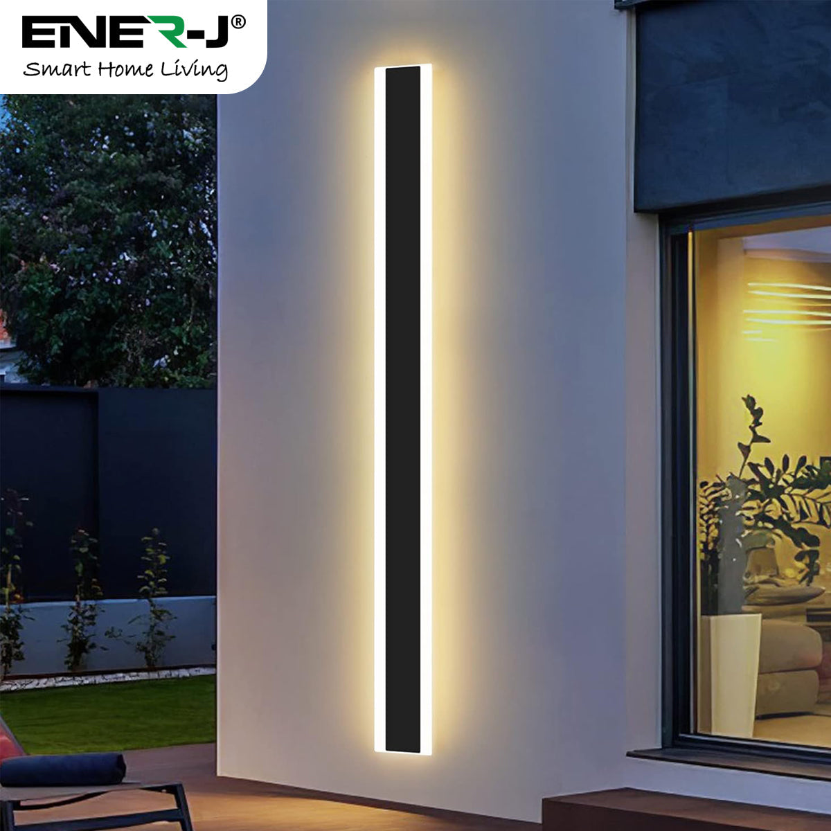 Ener-J 120cm Outdoor LED Wall Light – 60W CCT Tunable & Dimmable – IP65