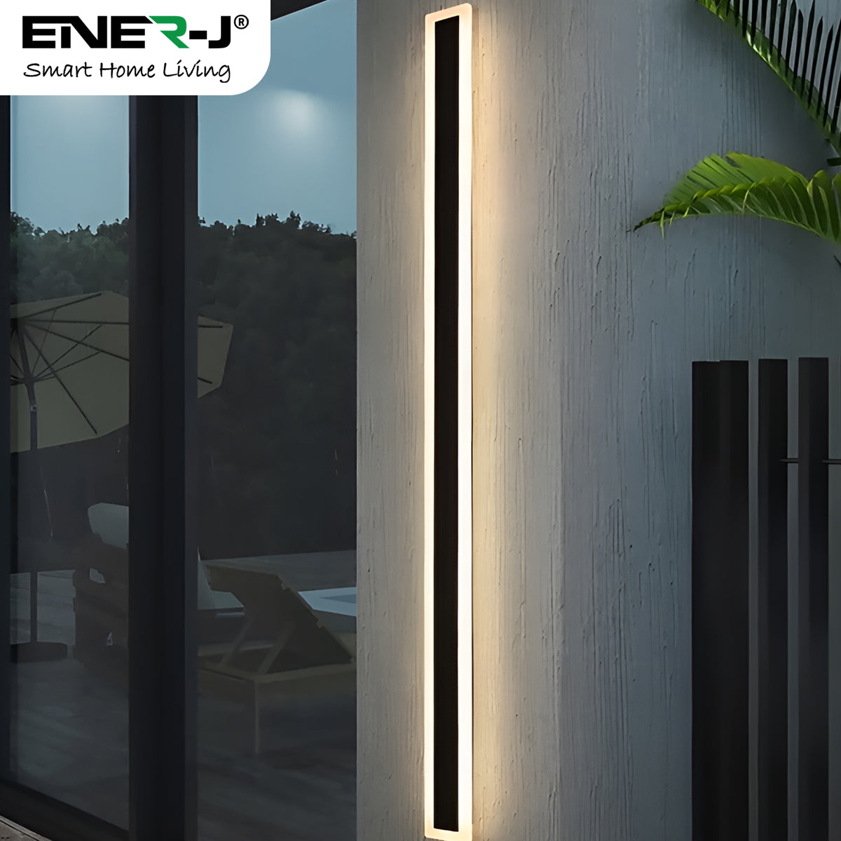 Ener-J 120cm Outdoor LED Wall Light – 60W CCT Tunable & Dimmable – IP65