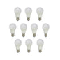 Pack of 10 units, A60 E27 LED Light Bulb, Edison Screw (ES) 10W A60, Equivalent to 100W, 806 Lumens Non-Dimmable - 3000K