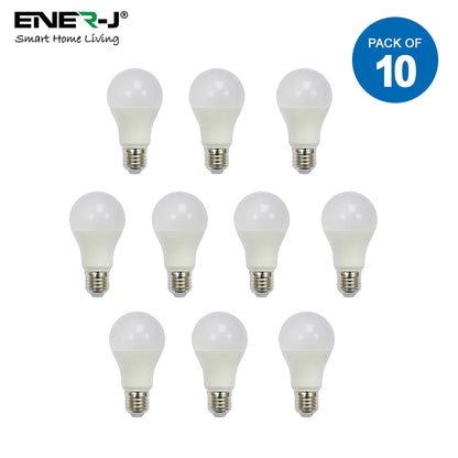 Pack of 10 A60 E27 LED Light Bulb, Edison Screw (ES) 12W A60, Equivalent to 100W, Ultra Bright 960Lm Non-Dimmable - 4000K