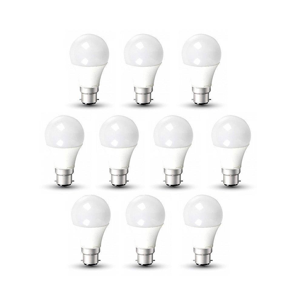 Pack of 10 units, A60 B22 LED Light Bulb, Bayonet Cap (BC) 12W A60, Equivalent to 100W, Ultra Bright 960 Lumens Non-Dimmable - 4000K