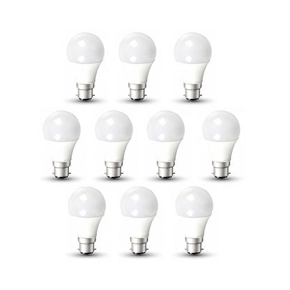Pack of 10 units, A60 B22 LED Light Bulb, Bayonet Cap (BC) 12W A60, Equivalent to 100W, Ultra Bright 960 Lumens Non-Dimmable - 4000K