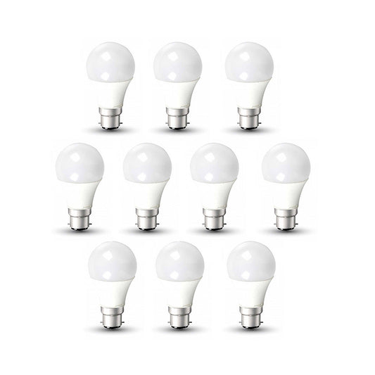 Pack of 10 units, A60 B22 LED Light Bulb, Bayonet Cap (BC) 12W A60, Equivalent to 100W, Ultra Bright 960 Lumens Non-Dimmable - 4000K