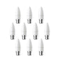 Pack of 10 units, B22 LED Light Bulb, Warm White Candle Bulb C37, 35W Incandescent Equivalent, 3W 320lm Bayonet Lightbulb - 6000K