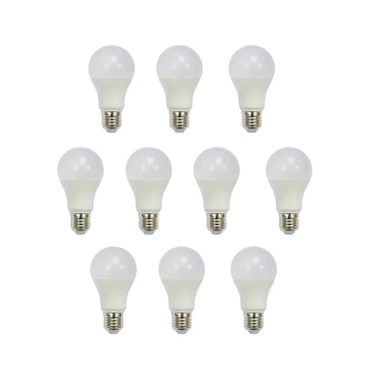 Pack of 10 A60 E27 LED Light Bulb, Edison Screw (ES) 12W A60, Equivalent to 100W, Ultra Bright 960Lm Non-Dimmable - 4000K