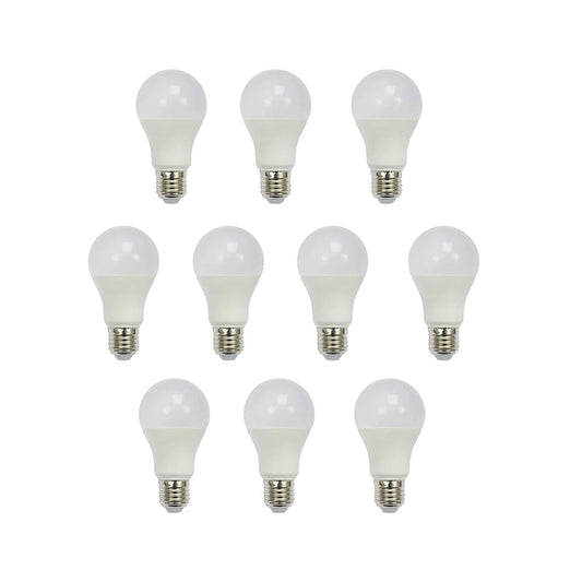 Pack of 10 A60 E27 LED Light Bulb, Edison Screw (ES) 12W A60, Equivalent to 100W, Ultra Bright 960Lm Non-Dimmable - 4000K