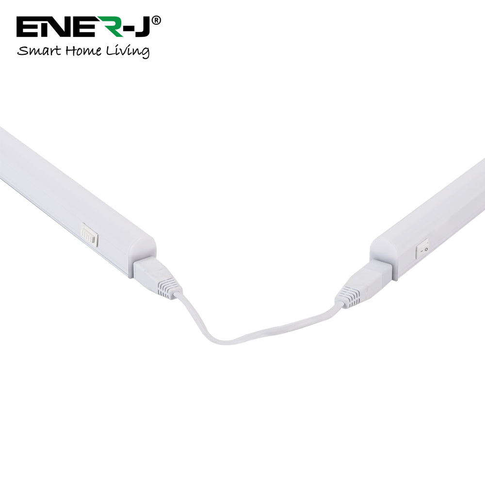 8W LED T5 Batten Light, 60cms, 100 Lm/W, With on/off switch, CCT Switchable, 50cms cable, 3 Years warranty Pack of 2