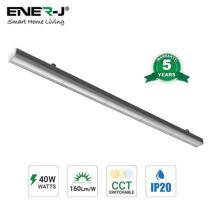 LED Linkable Trunking Linear Lights (Supermarket lights), 40W 1.2M, 160LM/WCCT selectable
