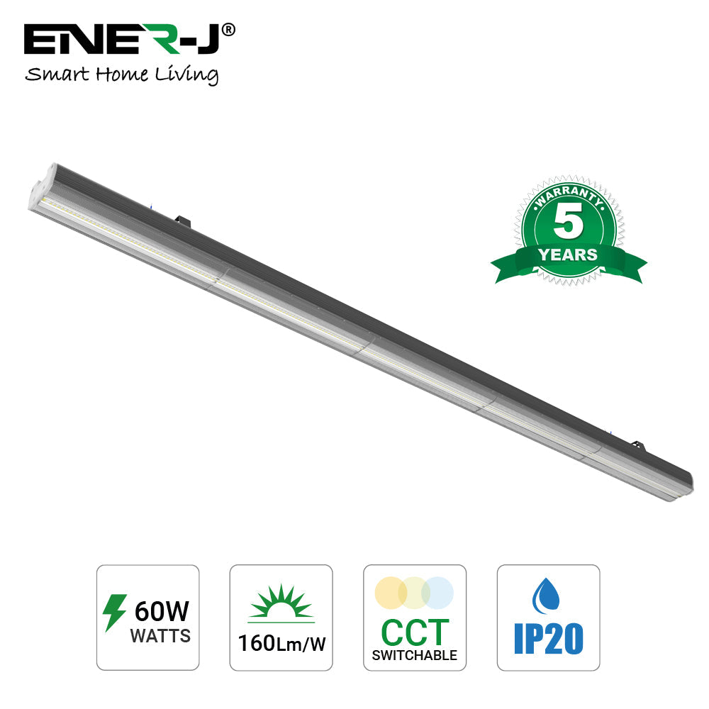 LED Linkable Trunking Linear Lights (Supermarket lights), 60W 1.5M, 140LM/WCCT selectable