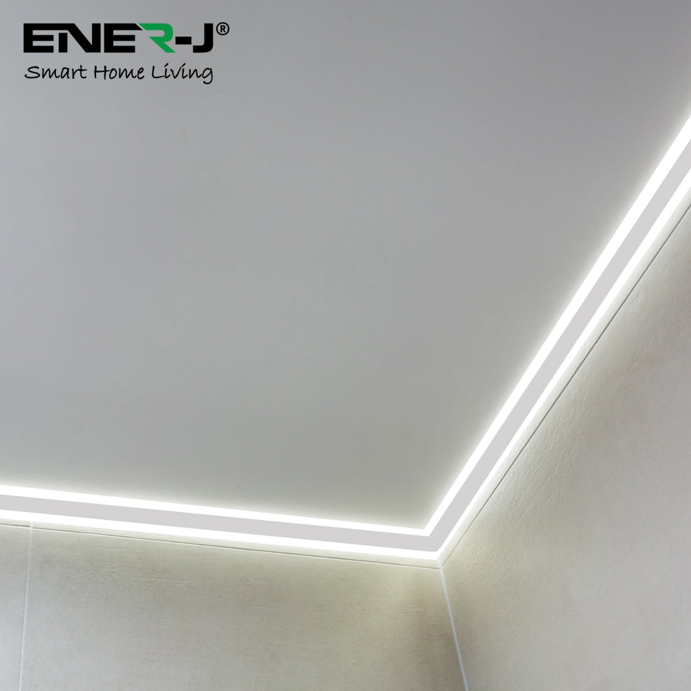 Gypsum LED Cove Light 45 Degree Corner Aluminum Profile, 2 Meters (Pack of 2)