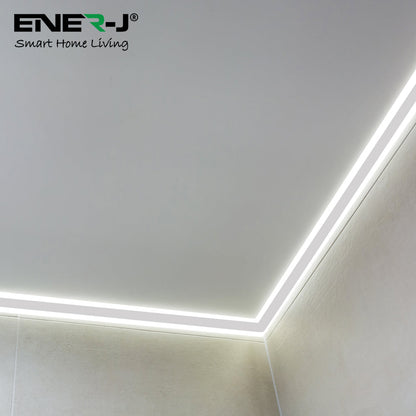 Gypsum LED Cove Light 45 Degree Corner Aluminum Profile, 2 Meters (Pack of 2)