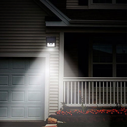 Pack of 2 Solar Powered Motion Sensor Outdoor Security Light, Super Bright, Wireless, 1.6W