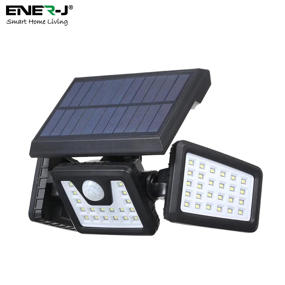 Solar Sensor 3 Heads  Wall Light, 2400 mAh, 6000-6500K