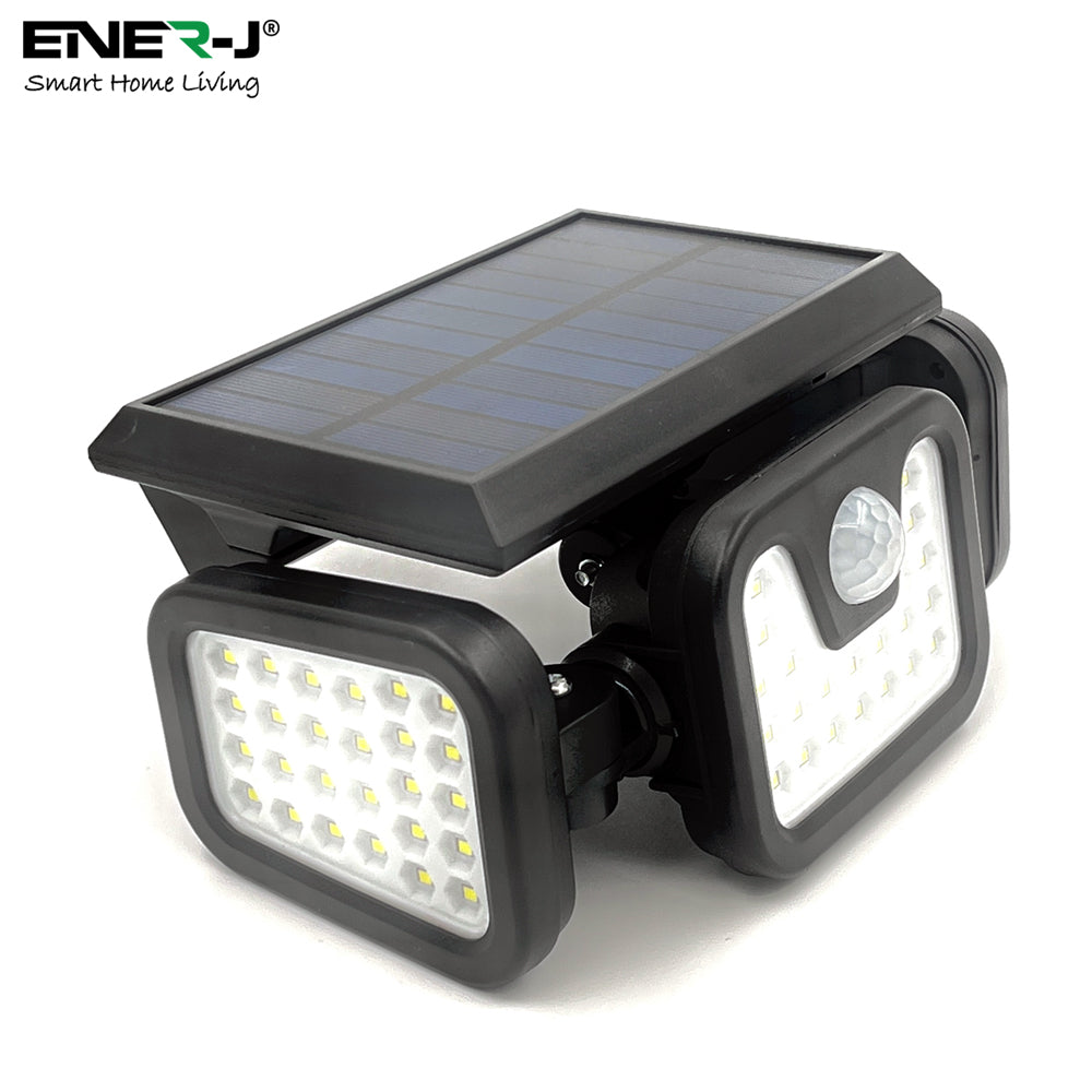 Solar Sensor 3 Heads  Wall Light, 2400 mAh, 6000-6500K
