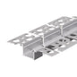 55mm x 12.5mm Recessed Plasterboard Trimless Aluminium LED Profile with Flange for Drywall - 2m Kit (1.2mm Thickness) (Pack of 4)