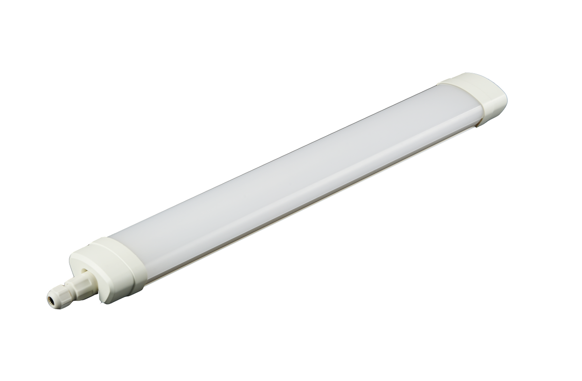 Pack of 2 36W LED Triproof Batten Tube Lights, 120cms, 4000K, IP65 Waterproof, No UV and IR Radiation, Super Bright Tube Light