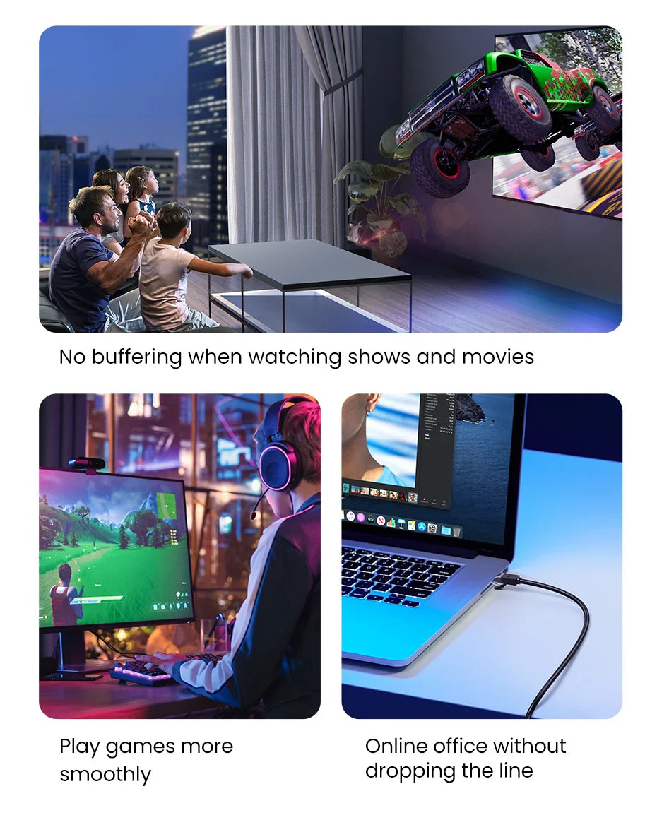 Ugreen Cat6 Ggabit Ethernet Cable up to 1000 MBps