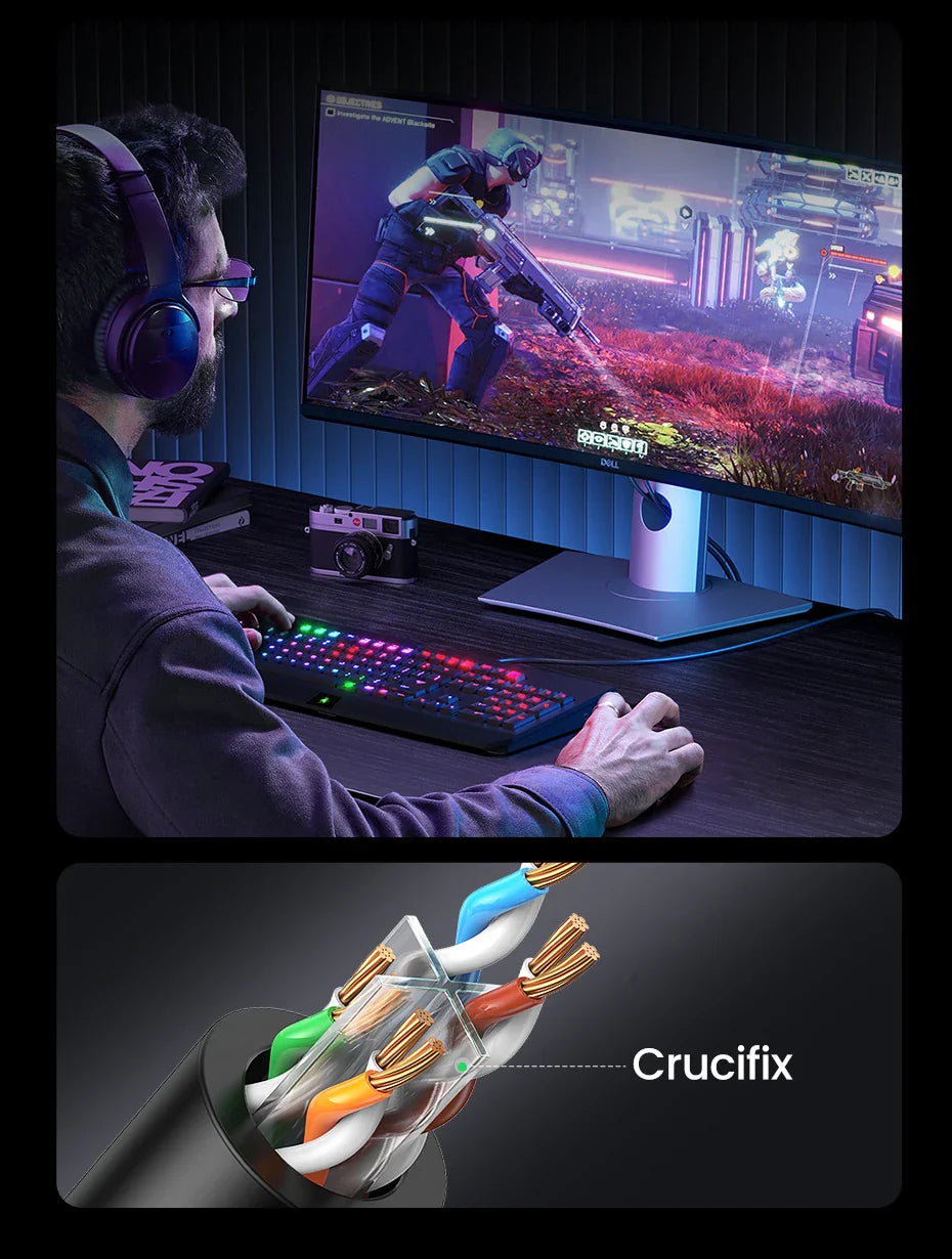 Ugreen Cat6 Ggabit Ethernet Cable up to 1000 MBps