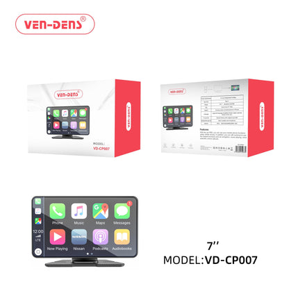 Ven Dens VD-CP007 in-car infotainment CarPlay Type-C IPS 7″ Display