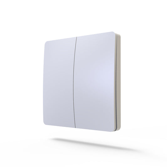 2 Gang Wireless Kinetic Switch Dimmable/Non Dimmable (white body)