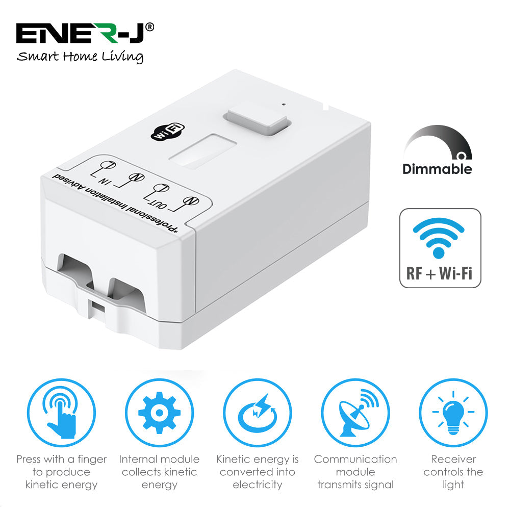 Ener-J 100W Smart Dimmable Receiver, RF + WiFi PRO Series, App & Voice Control