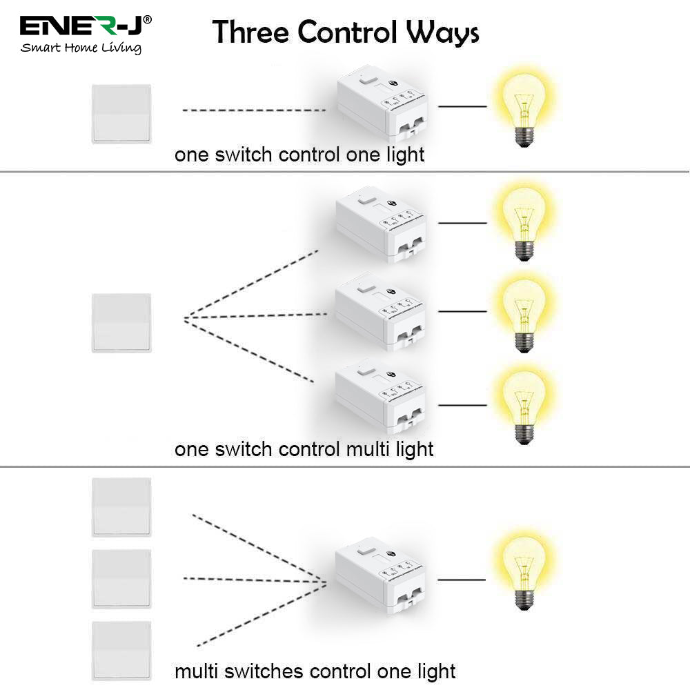 Ener-J 100W Smart Dimmable Receiver, RF + WiFi PRO Series, App & Voice Control