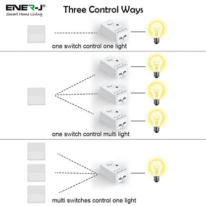 Ener-J 100W Smart Dimmable Receiver, RF + WiFi PRO Series, App & Voice Control