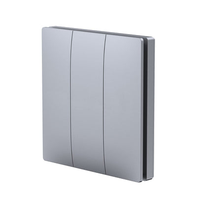 3 Gang Wireless Kinetic Switch Silver Body, IP55 - ECO Series
