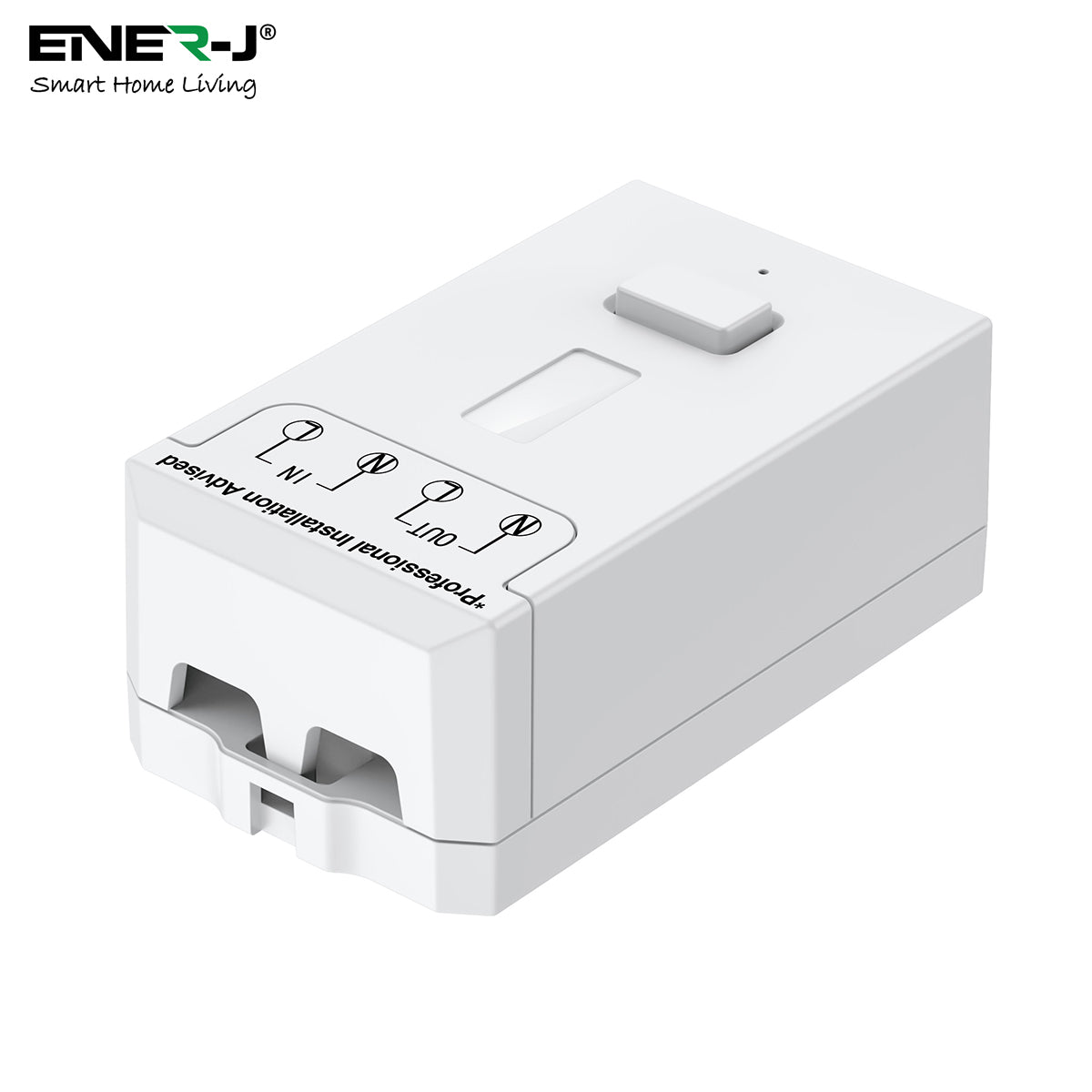 Enerj 1 Gang Wireless Kinetic Switch White Body with 1 Non Dimmable 5A RF Receiver Eco Range