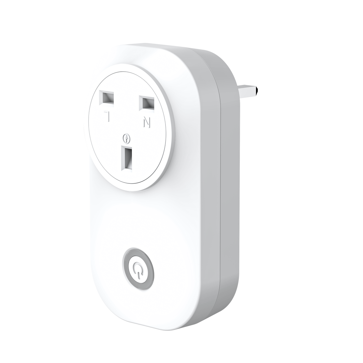 13A Wireless Plug Adapter + 1 Gang Switch Eco Series, White Body, Wireless Turn On/Off any appliance