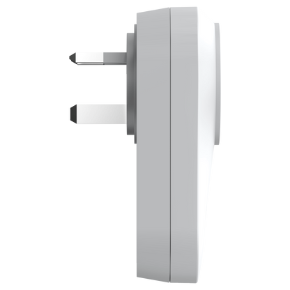 13A Wireless Plug Adapter + 1 Gang Switch Eco Series, White Body, Wireless Turn On/Off any appliance