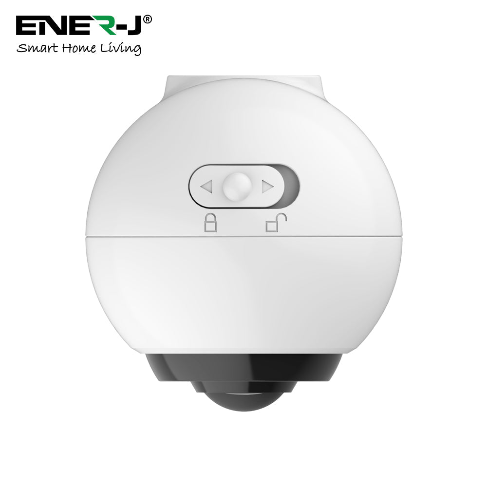 ENER-J Wireless Battery Security Camera – 1080p Smart Home Camera with PIR Motion Detection, No Wiring, No Subscription, Rechargeable Batteries Included (UK)
