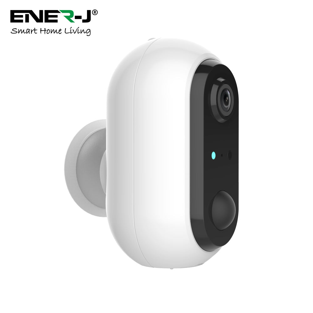 ENER-J Wireless Battery Security Camera – 1080p Smart Home Camera with PIR Motion Detection, No Wiring, No Subscription, Rechargeable Batteries Included (UK)