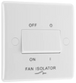 BG 815 White Fan Isolator Switch