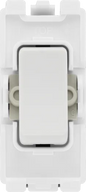 BG R12 Nexus Grid | White | 20A 20AX 2 Way 1 Pole Switch Module