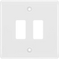 BG R82 2gang Grid Plate White