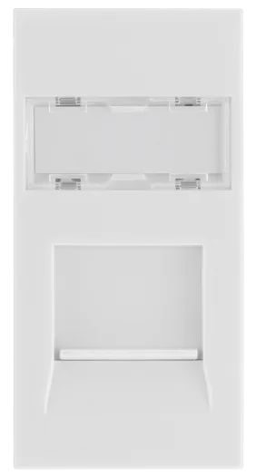 BG RJ45 CAT6 Euro Data Module IDC - White